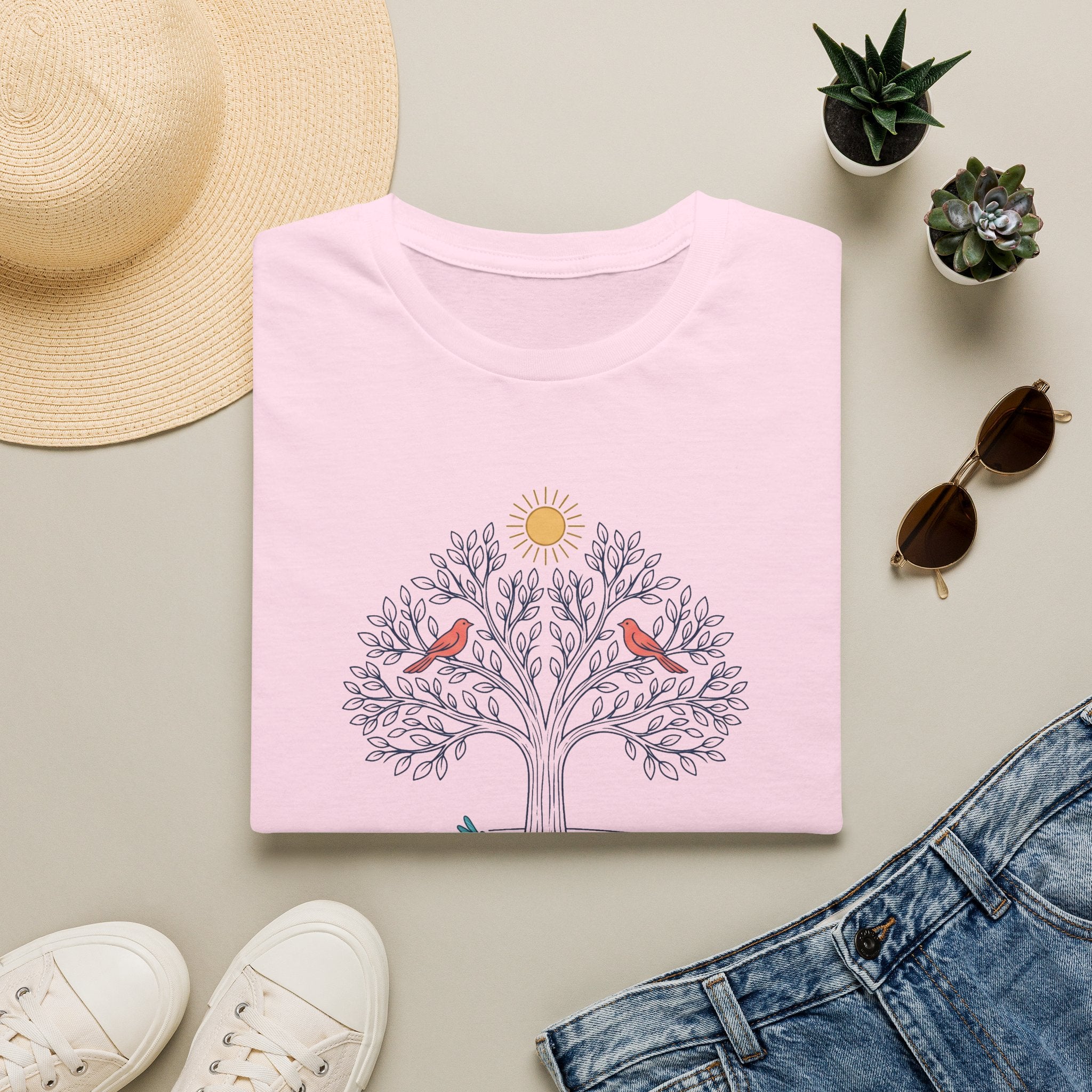 Tree of Lake Life Color T-Shirt