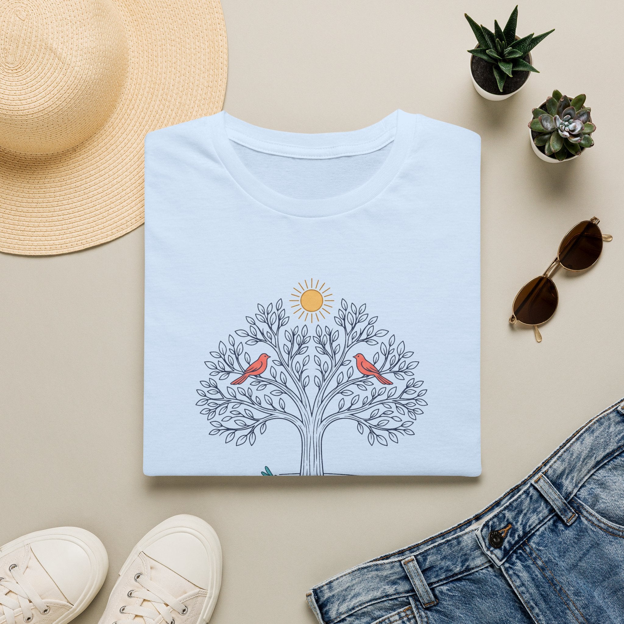 Tree of Lake Life Color T-Shirt