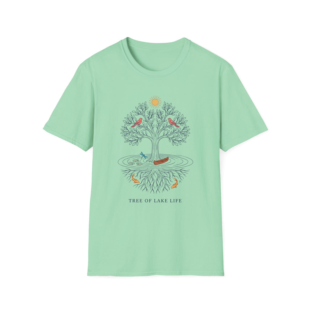 Tree of Lake Life Color T-Shirt
