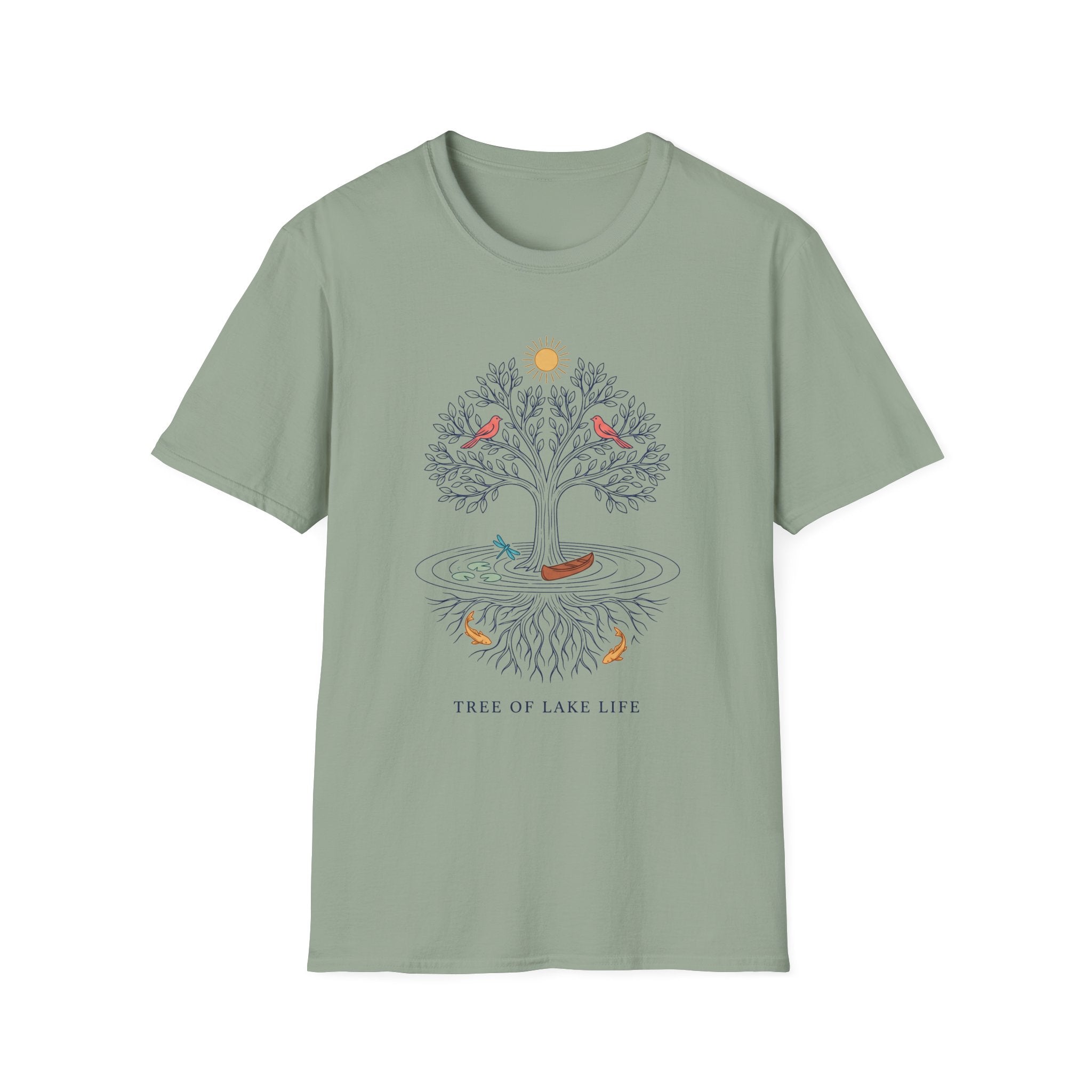 Tree of Lake Life Color T-Shirt
