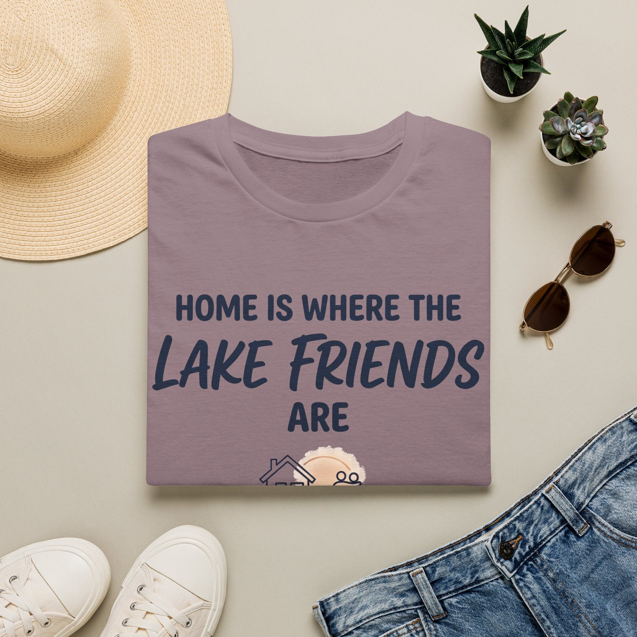 Home is Where the Lake Friends Are T-Shirt