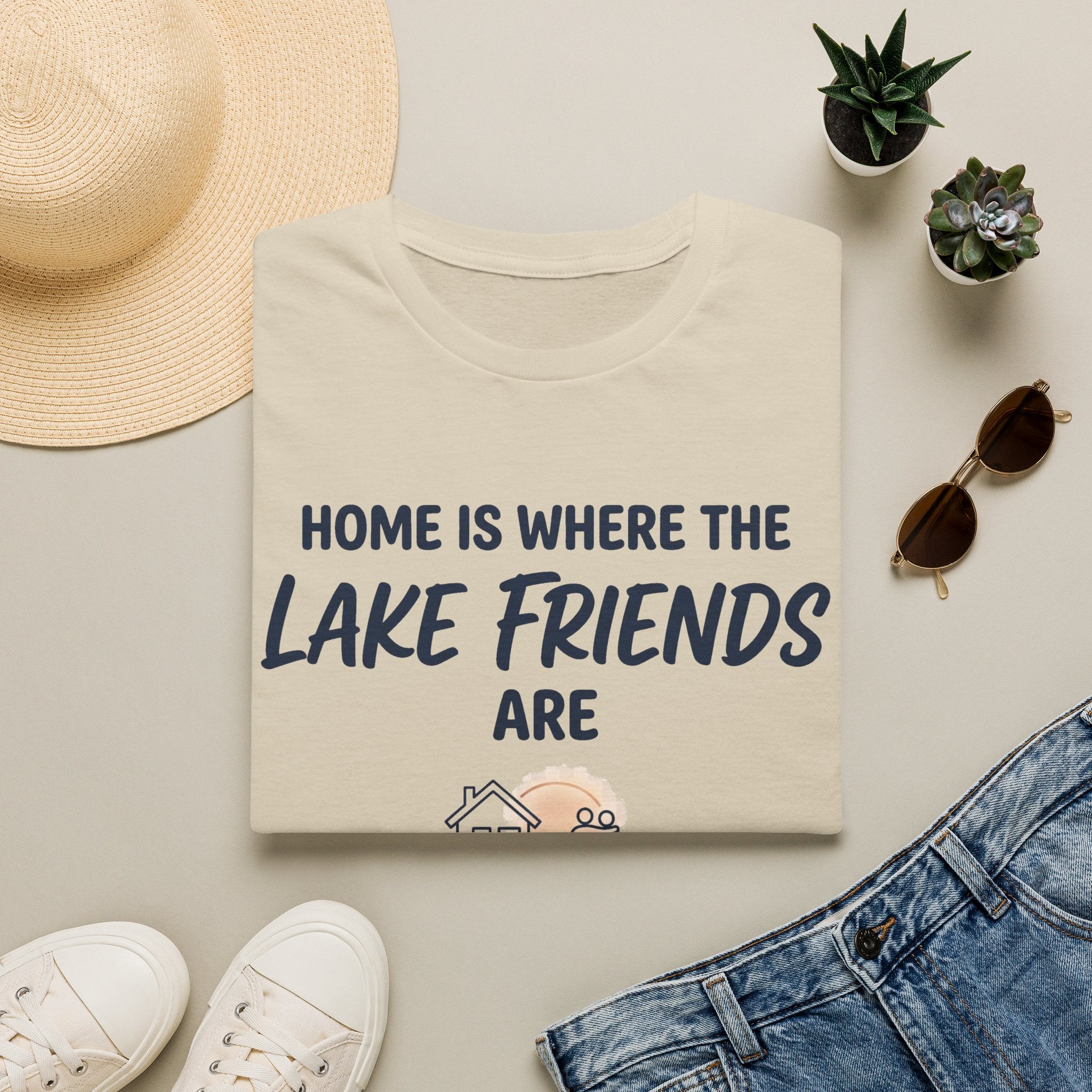 Home is Where the Lake Friends Are T-Shirt