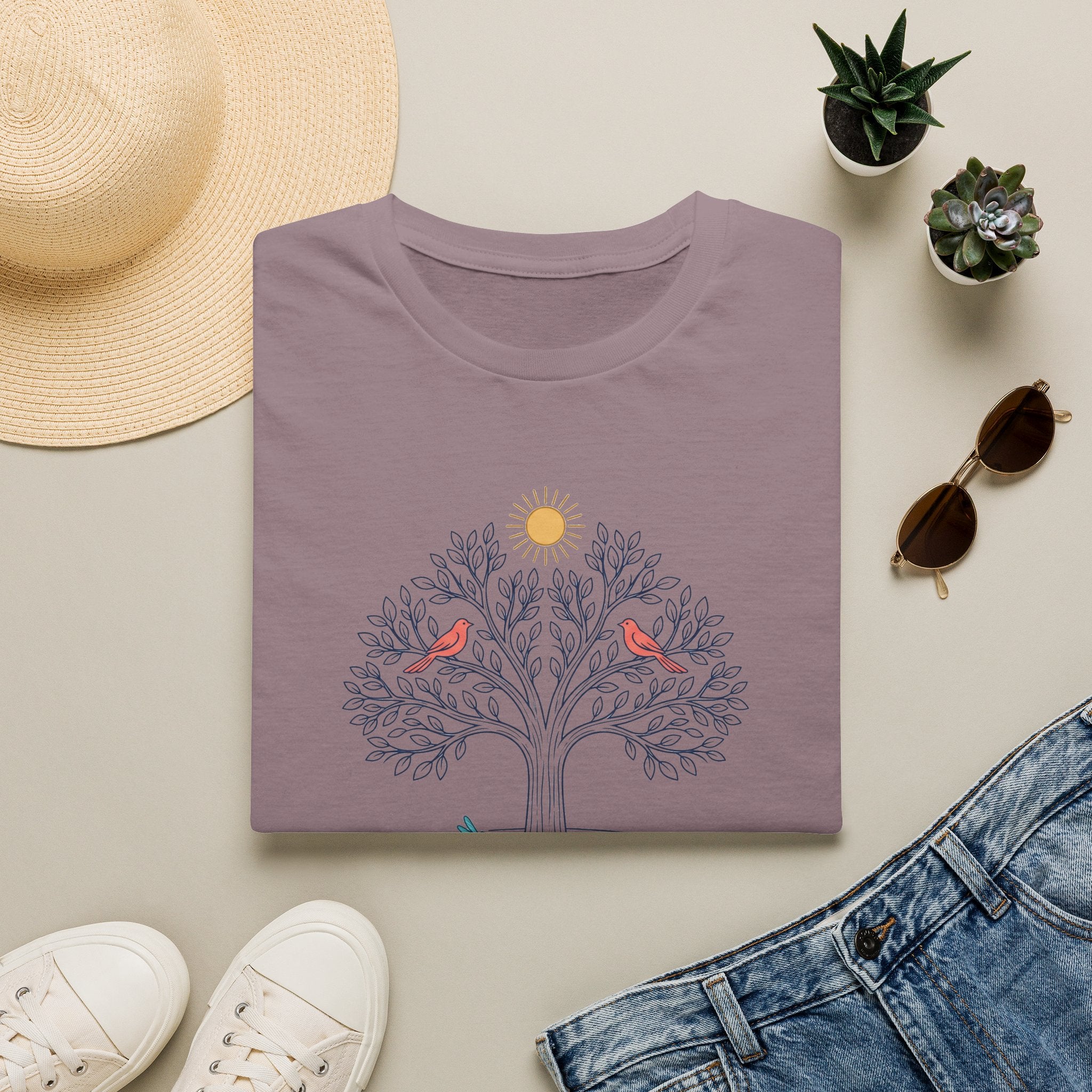 Tree of Lake Life Color T-Shirt