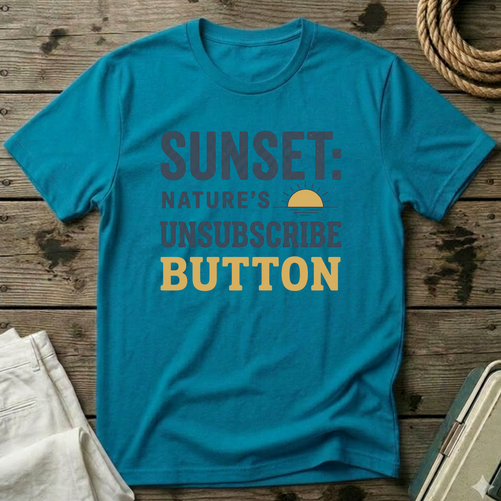 Sunset Nature's Unsubscribe Button T-Shirt