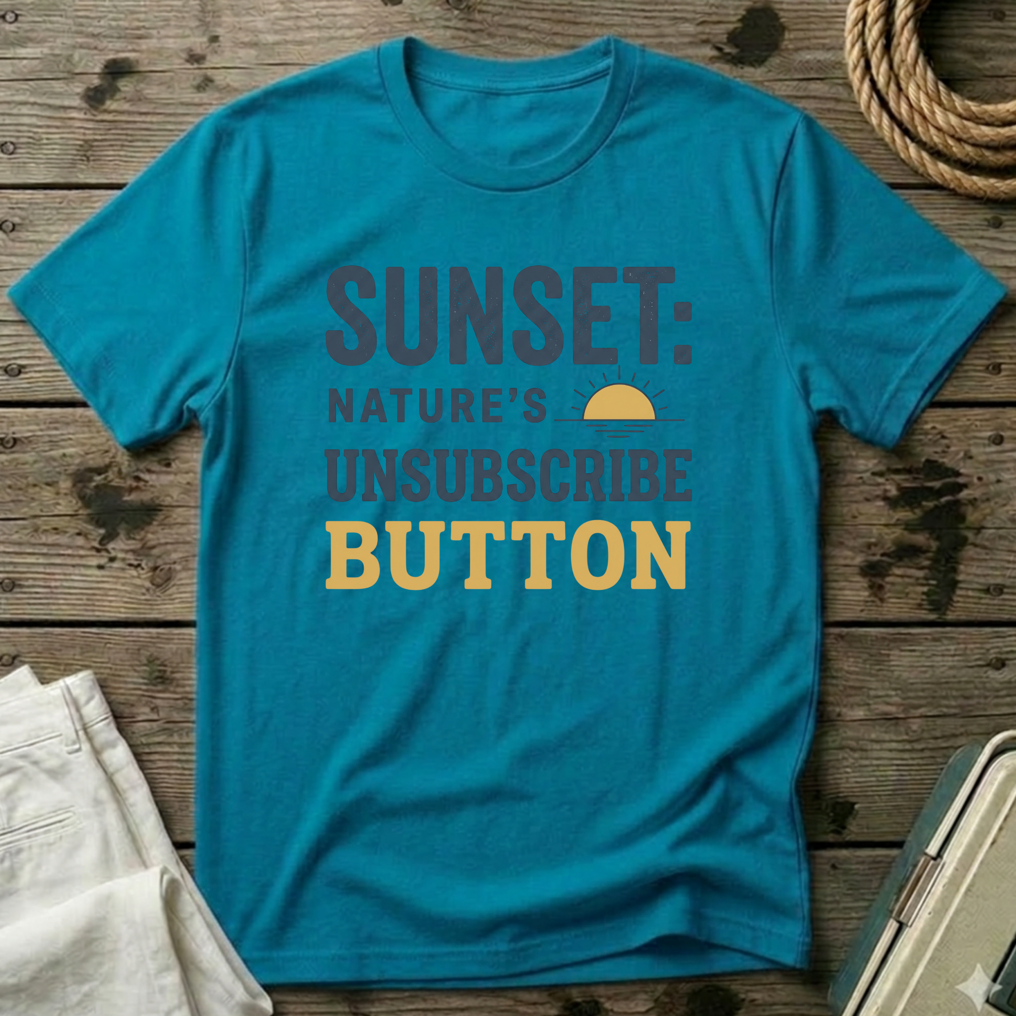 Sunset Nature's Unsubscribe Button T-Shirt