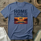 Home is Where the Lake Friends Are Canoes T-Shirt