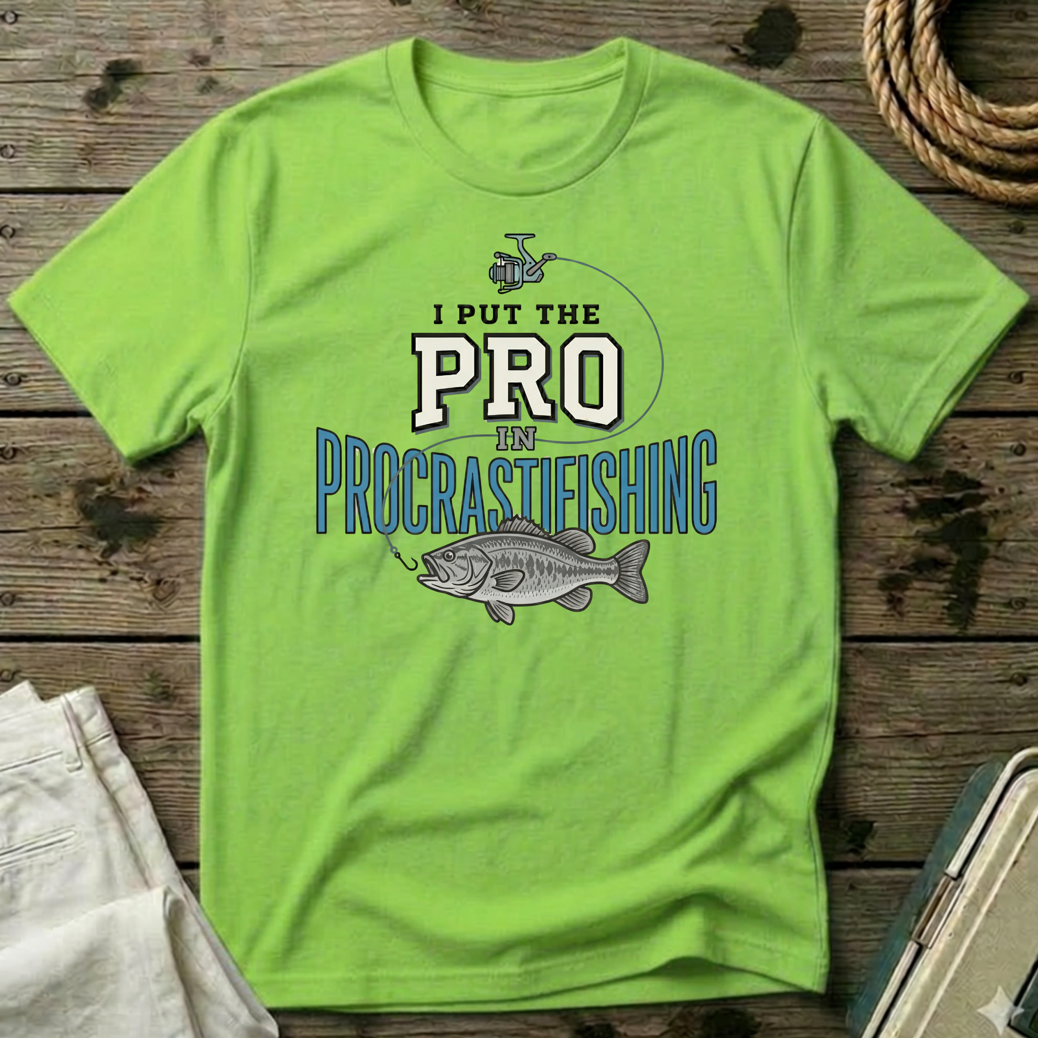I Put the Pro in Procrastifishing T-Shirt