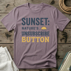 Sunset Nature's Unsubscribe Button T-Shirt