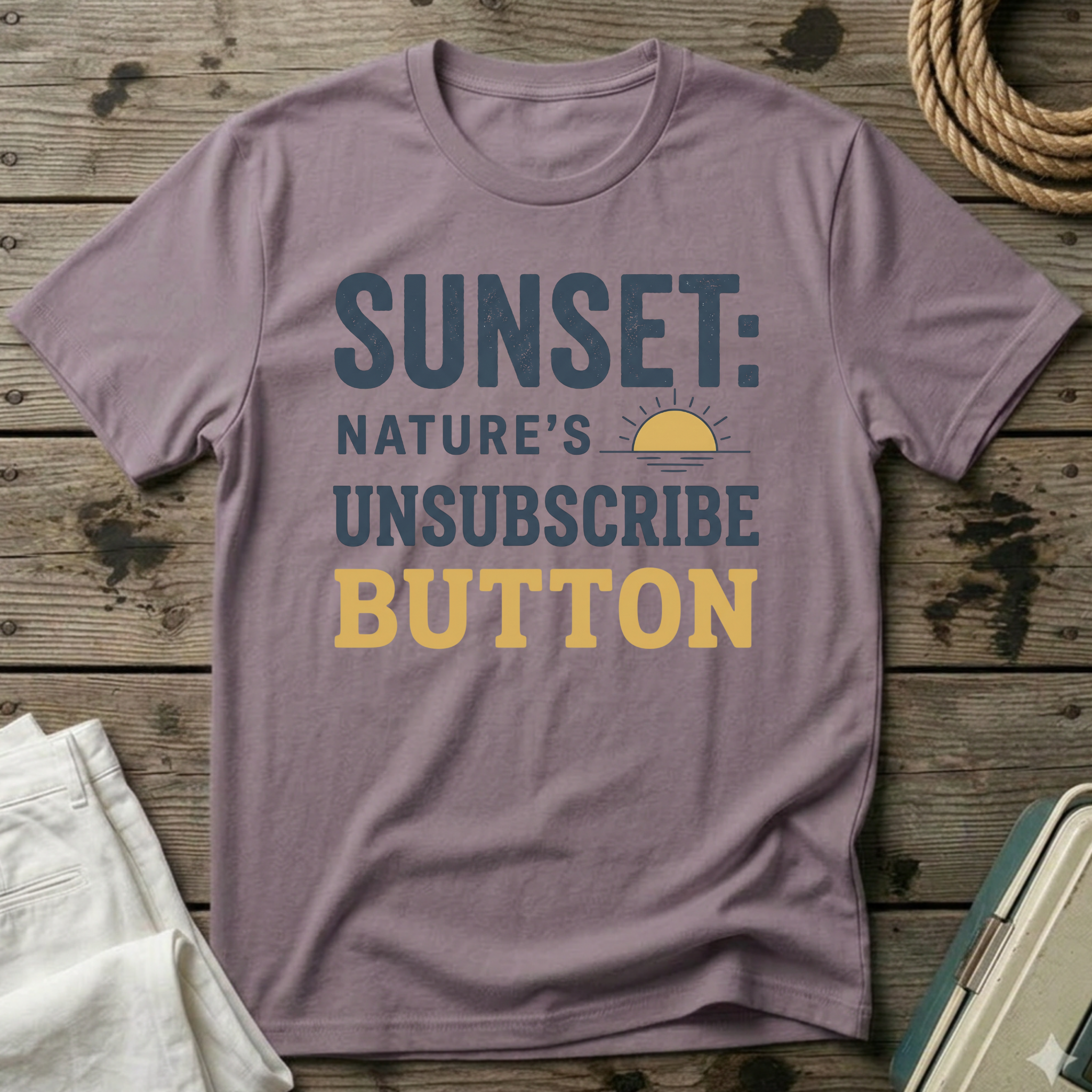 Sunset Nature's Unsubscribe Button T-Shirt