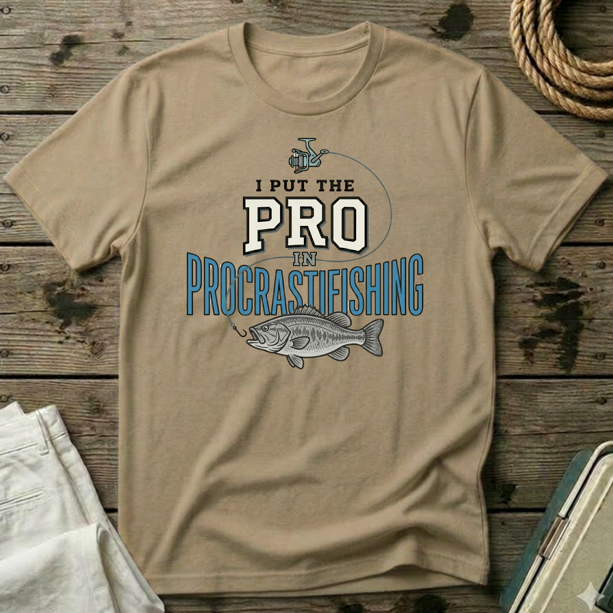 I Put the Pro in Procrastifishing T-Shirt