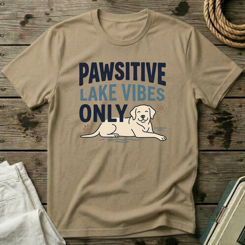 Pawsitive Lake Vibes Only T-Shirt