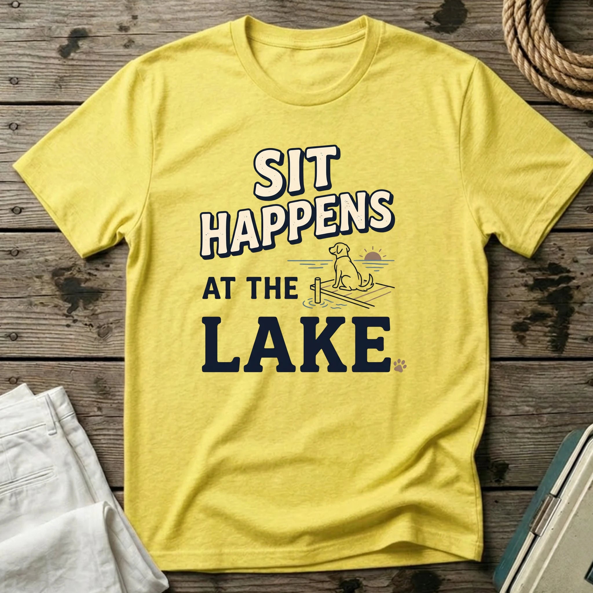 Sit Happens at the Lake T-Shirt