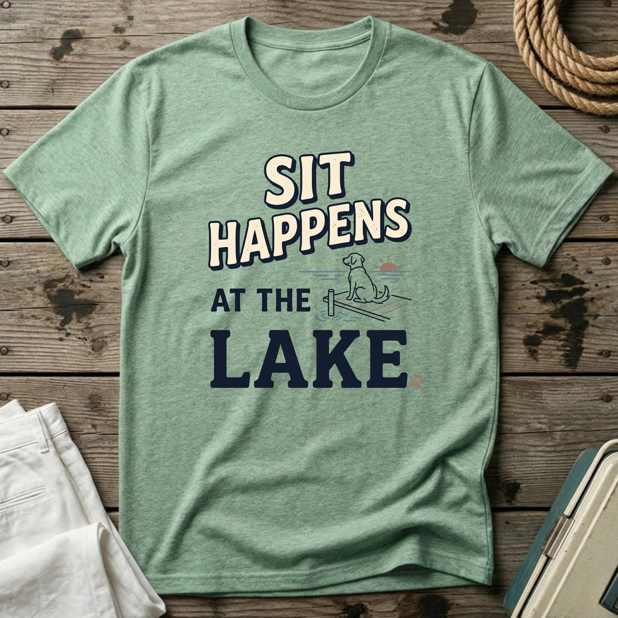 Sit Happens at the Lake T-Shirt