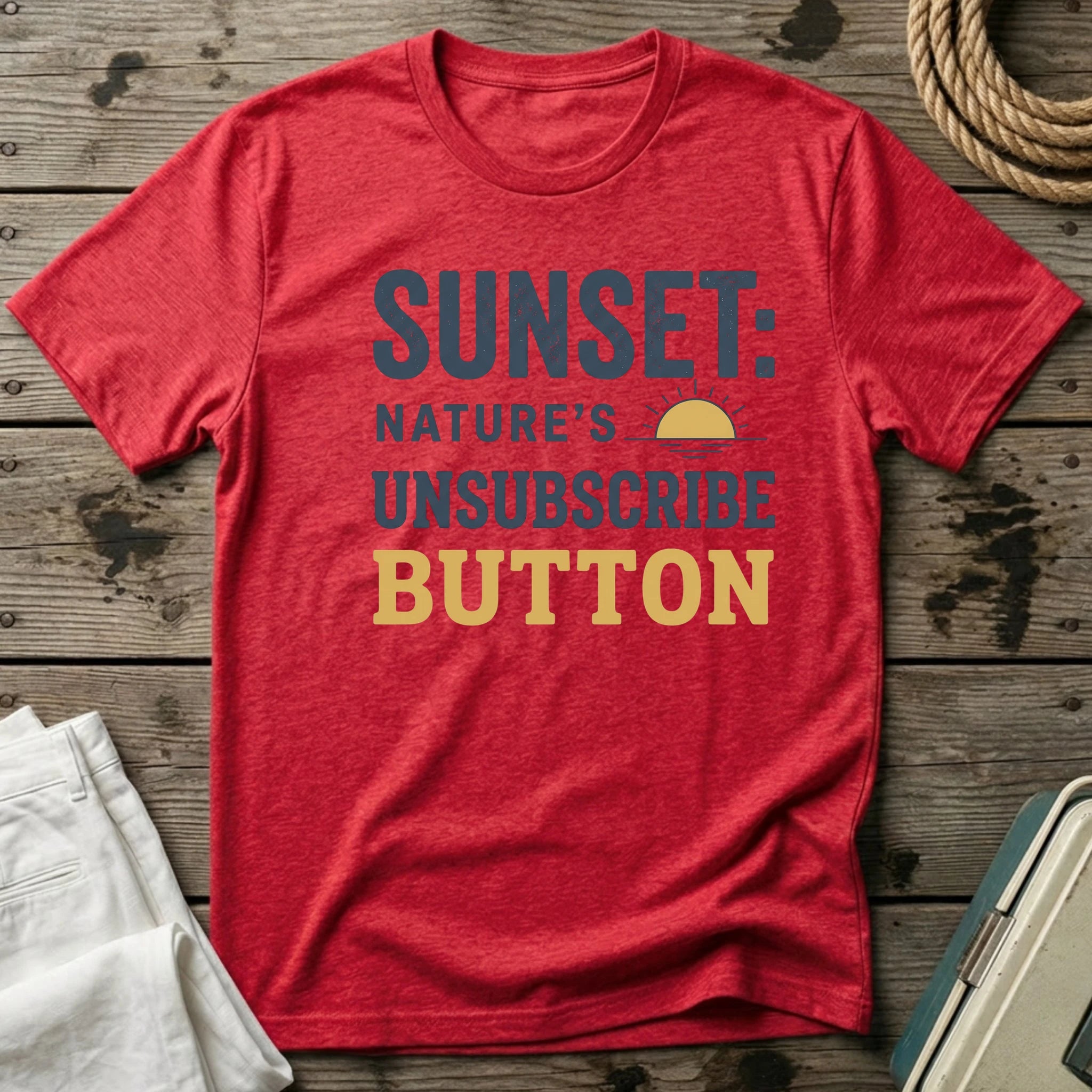 Sunset Nature's Unsubscribe Button T-Shirt