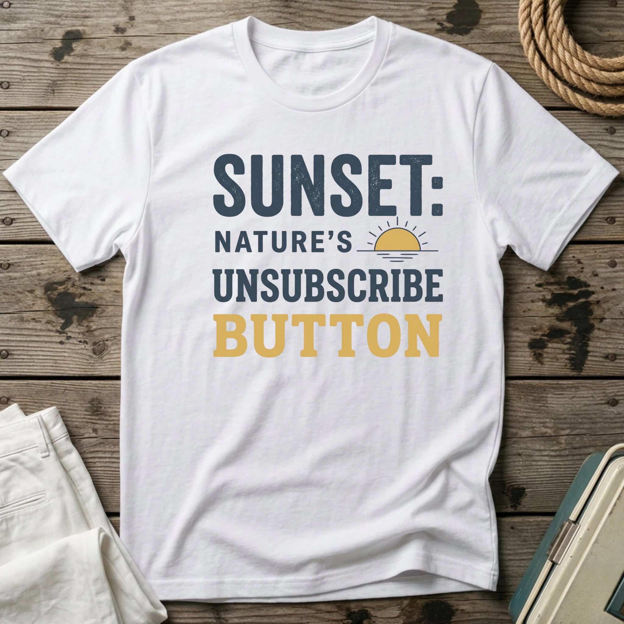 Sunset Nature's Unsubscribe Button T-Shirt